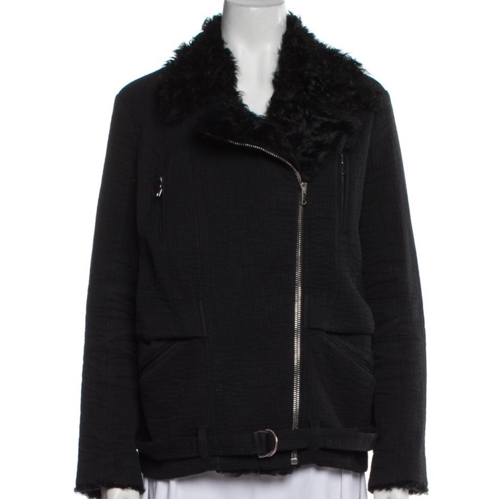 IRO ANNA Women's Black Biker Jacket